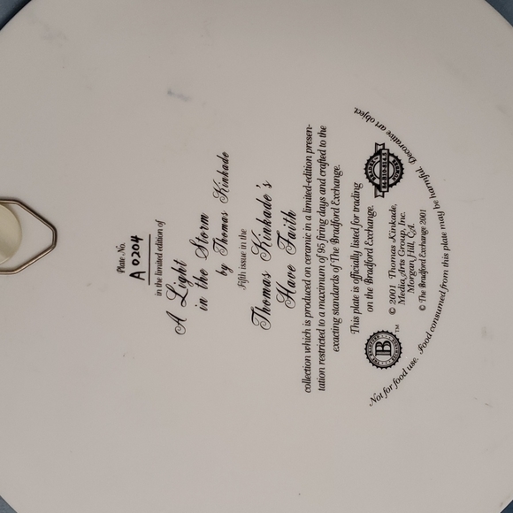 Thomas Kincade collector's plates (2) - Picture 5 of 5